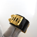 Hermes Noir Alligator Colli...