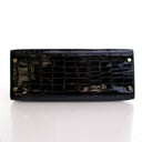 Hermes Noir Alligator Selli...