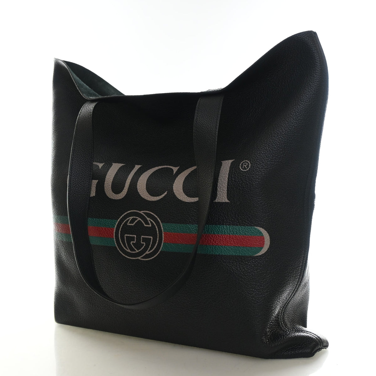 Gucci Calfskin Vertical Logo Tote, photo 3 of 13