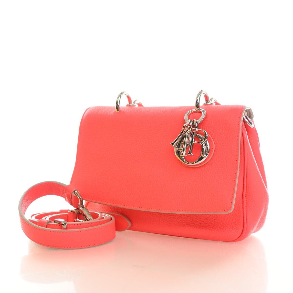 Pre-Owned Christian Dior Small Calfskin Be Dior, three-quarter view