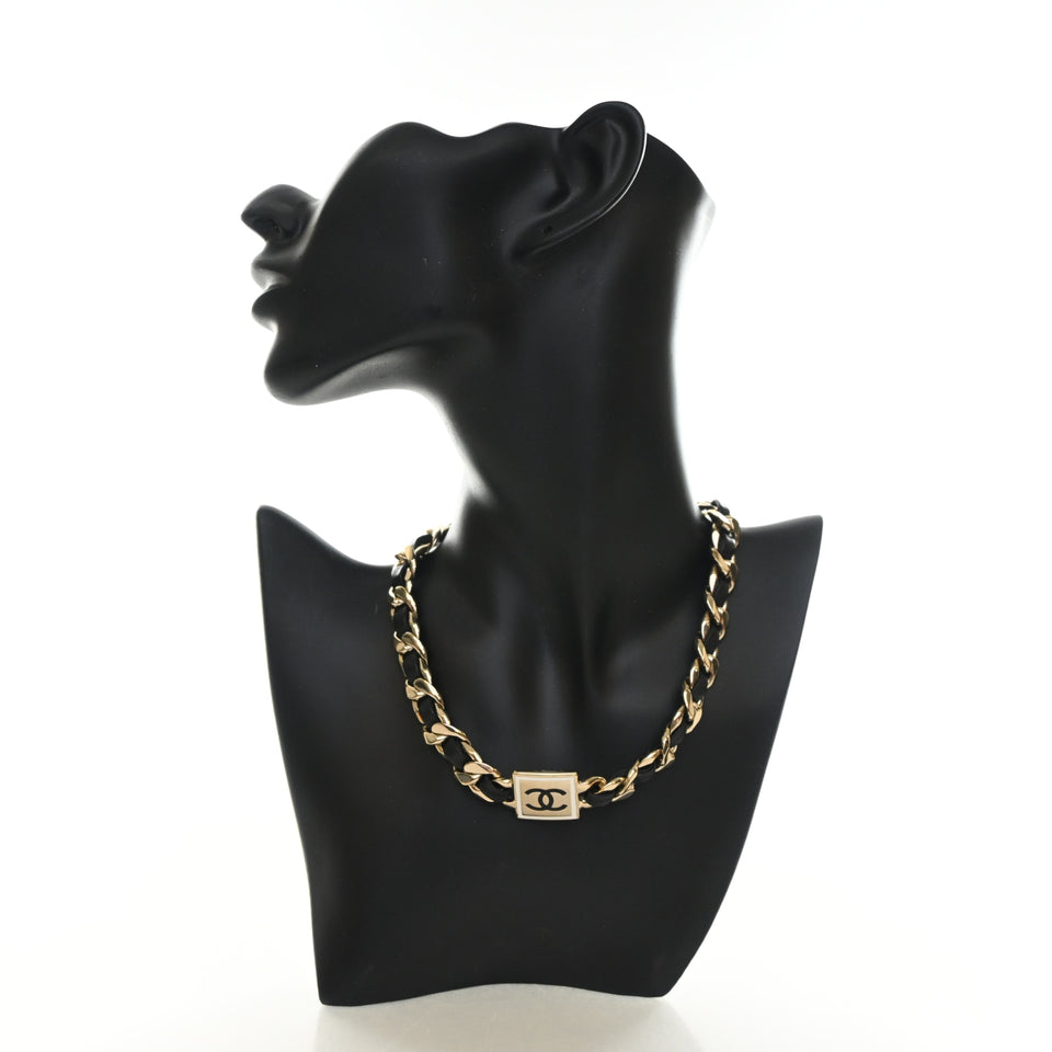 Chanel CC Square Choker Necklace