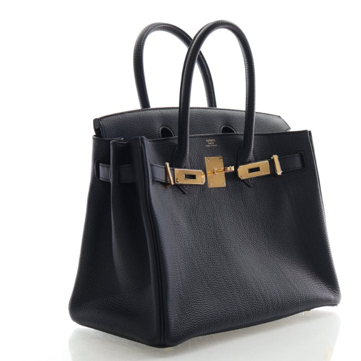 Pre-Owned Hermès Birkin 30 Noir Togo Leather, three-quarter view, photo 4 of 20