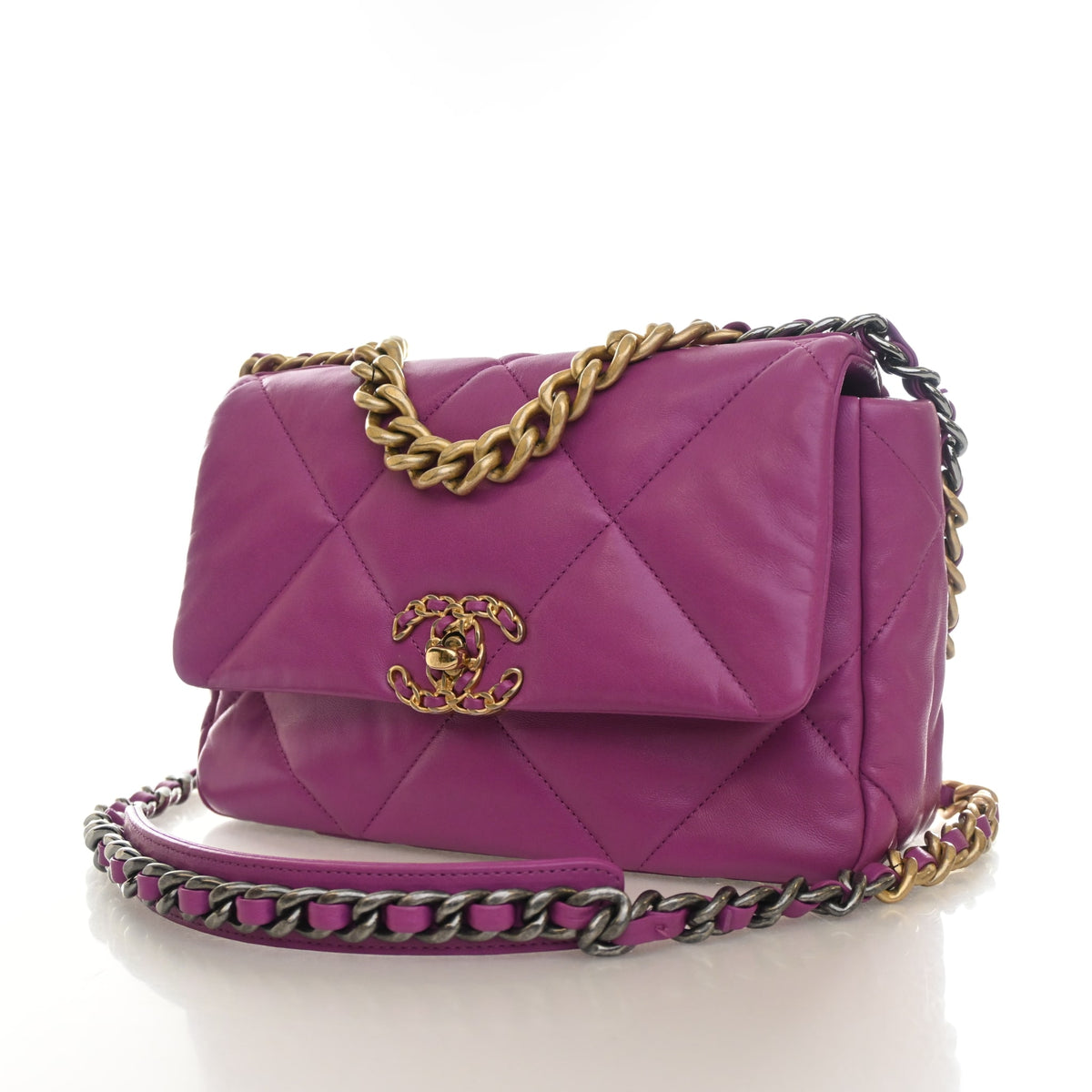 Chanel Medium Lambskin 19 Flap Bag, photo 3 of 14