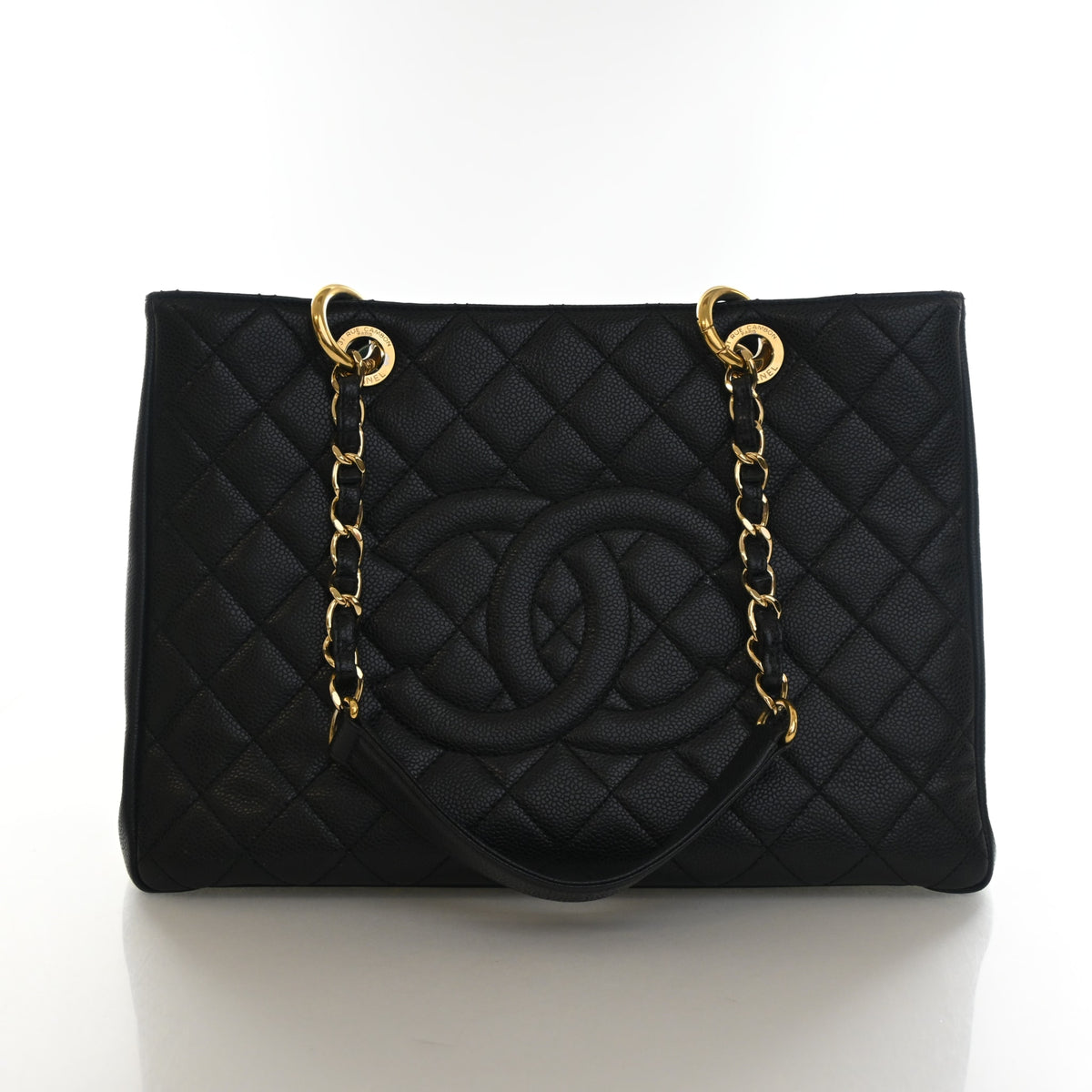 Pre-Owned Chanel Grand Shopping Tote Caviar Leather, front view, photo 1 of 17