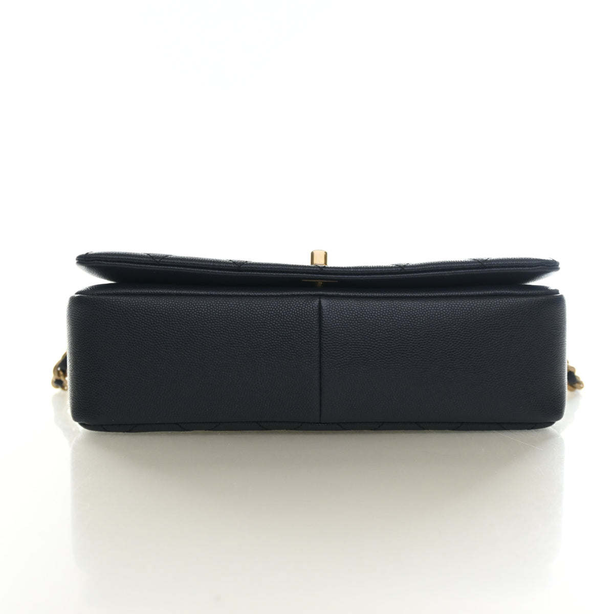 Pre-Owned Chanel Flap Bag Small Caviar Leather Fashion Therapy, base view