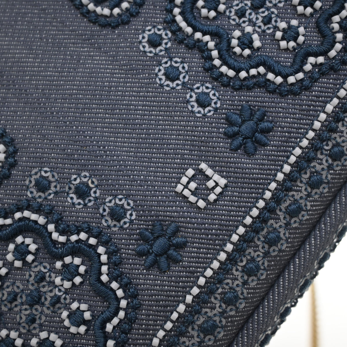 Fendi Mini Denim Coral Bandana Baguette, photo 13 of 14