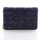 Chanel Tweed Wallet On Chai...