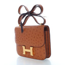 Hermes Gold Ostrich Constan...