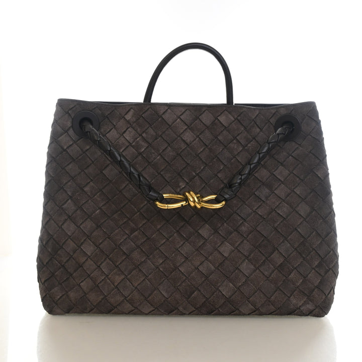 Bottega Veneta Medium Intrecciato Suede Andiamo