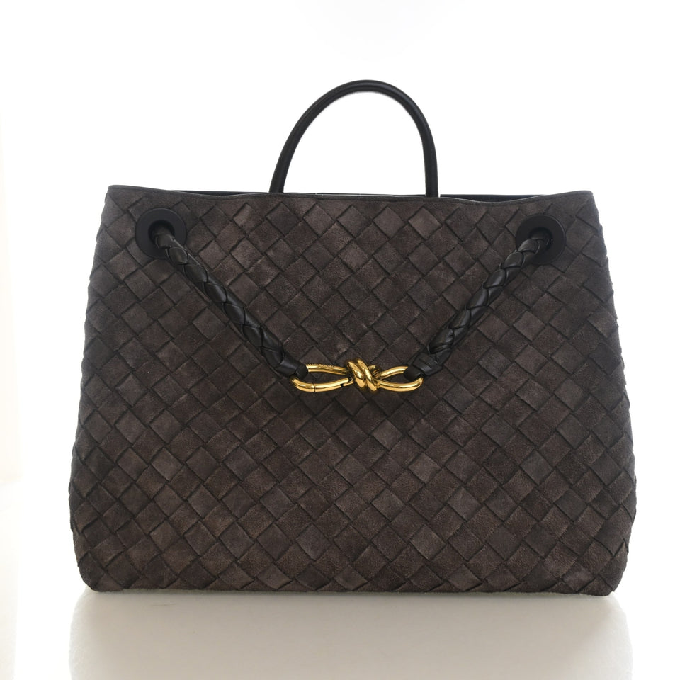 Bottega Veneta Medium Intrecciato Suede Andiamo