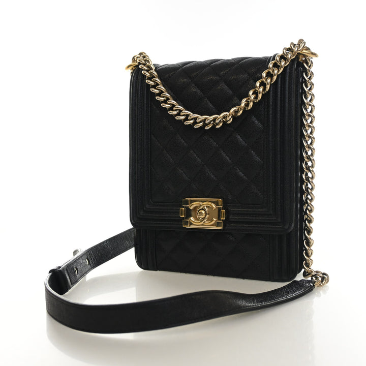 Chanel Caviar North South Boy Bag