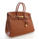 Hermes Gold Clemence Birkin 35