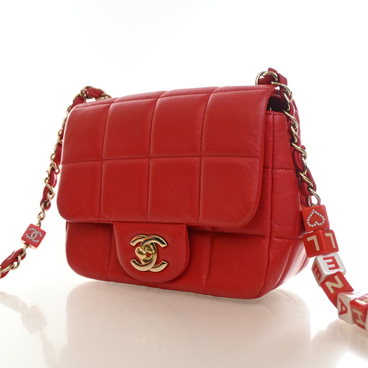 Chanel Mini Lambskin Monacoco Square Flap Bag