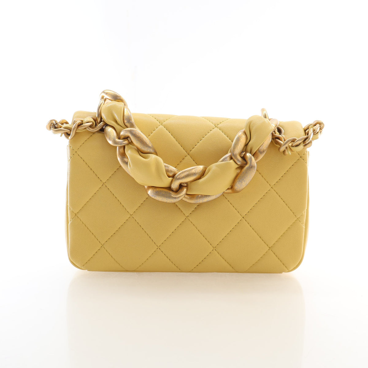 Pre-Owned Chanel Flap Bag Lambskin CC, front view