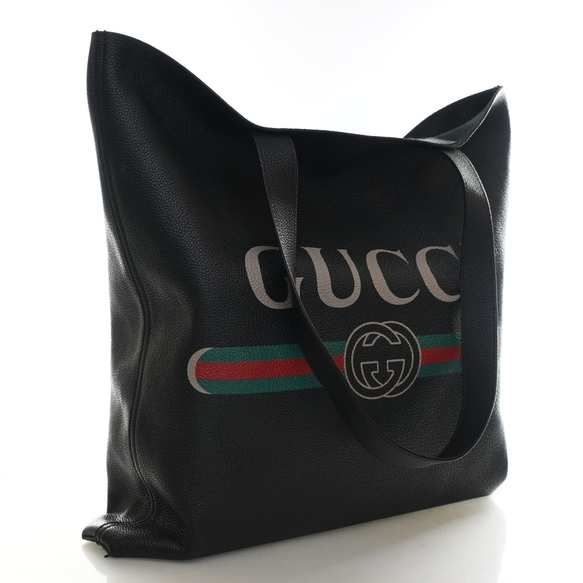 Gucci Calfskin Vertical Logo Tote, photo 2 of 13