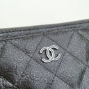 Chanel Grey Camellia Quilte...