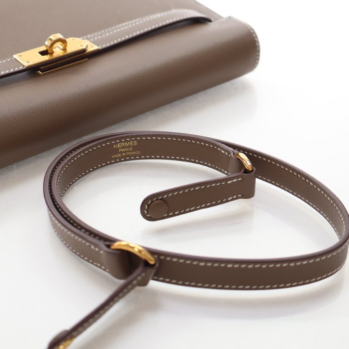 Hermes Etoupe Veau Madame Kelly Elan, photo 10 of 18