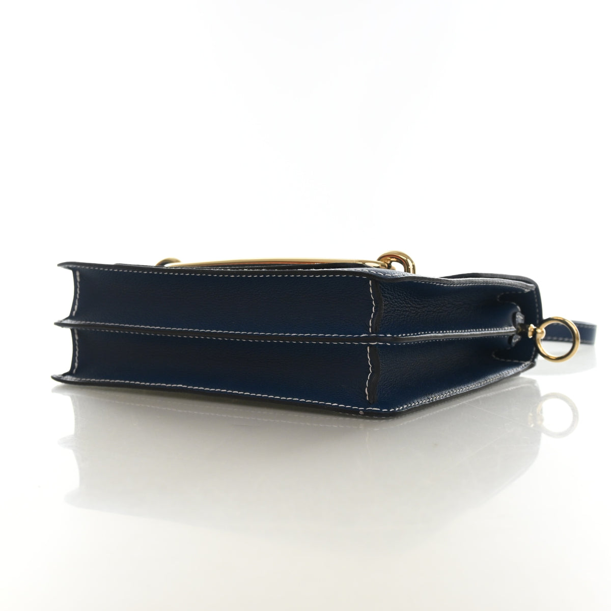 Pre-Owned Hermès 23 Bleu De Galice Evercolor Leather Roulis, side profile, photo 6 of 12