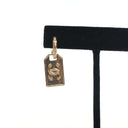 Chanel CC Dog Tag Drop Earr...