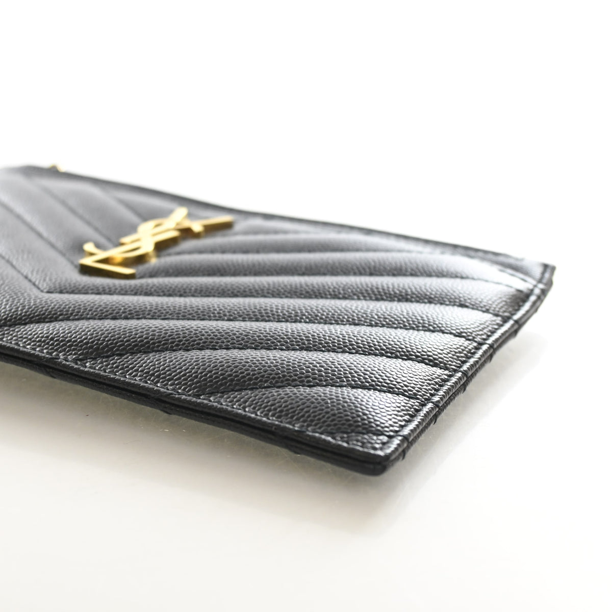 Saint Laurent Calfskin Monogram Pouch, photo 8 of 12