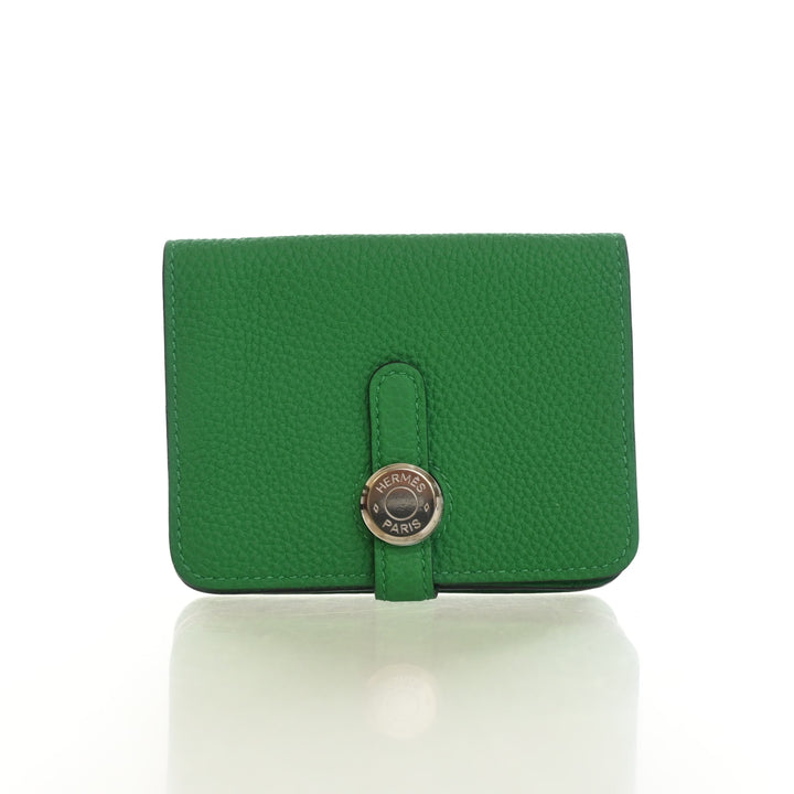 Hermes Bamboo Togo Dogon Compact Wallet