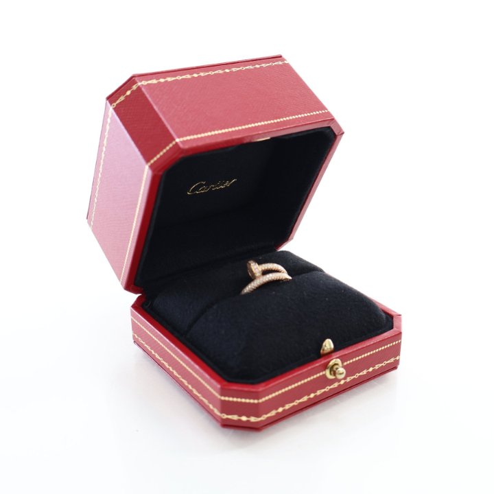 Cartier Classic Model Juste Un Clou Full Paved Ring Sz 49