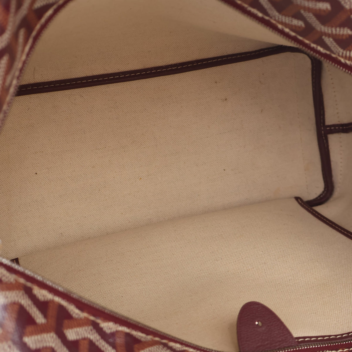Pre-Owned Goyard Tote Bag PM Artois, open interior with lining, photo 14 of 16