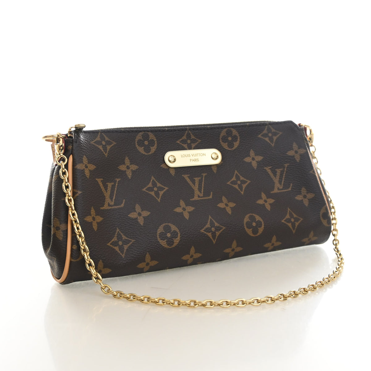 Pre-Owned Louis Vuitton Pochette Monogram Eva, three-quarter view