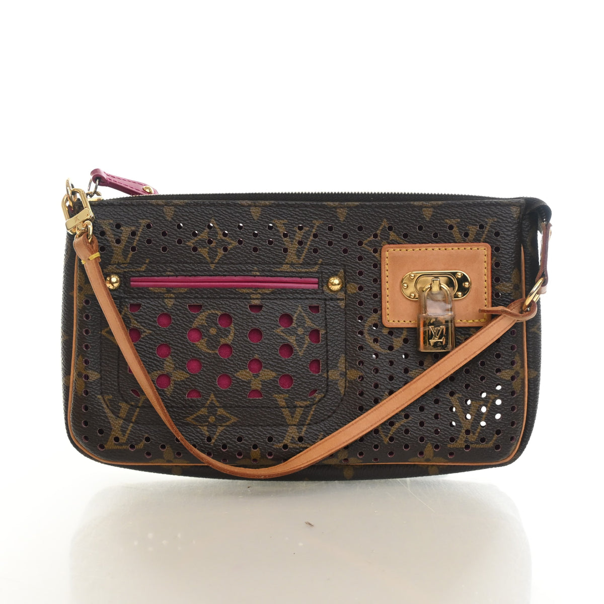 Vintage Louis Vuitton Pochette Monogram Perforated Accessoires, front view