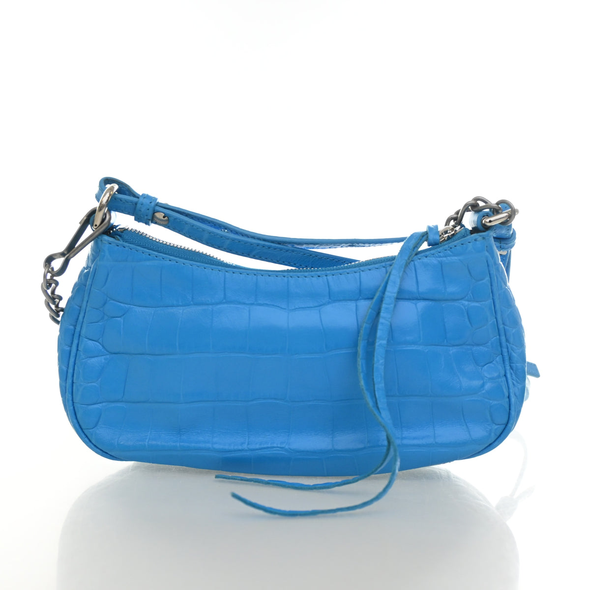 Balenciaga Mini Crocodile Embossed Arena Crystal Le Cagole, photo 10 of 13