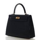Hermes Noir Ostrich Sellier...