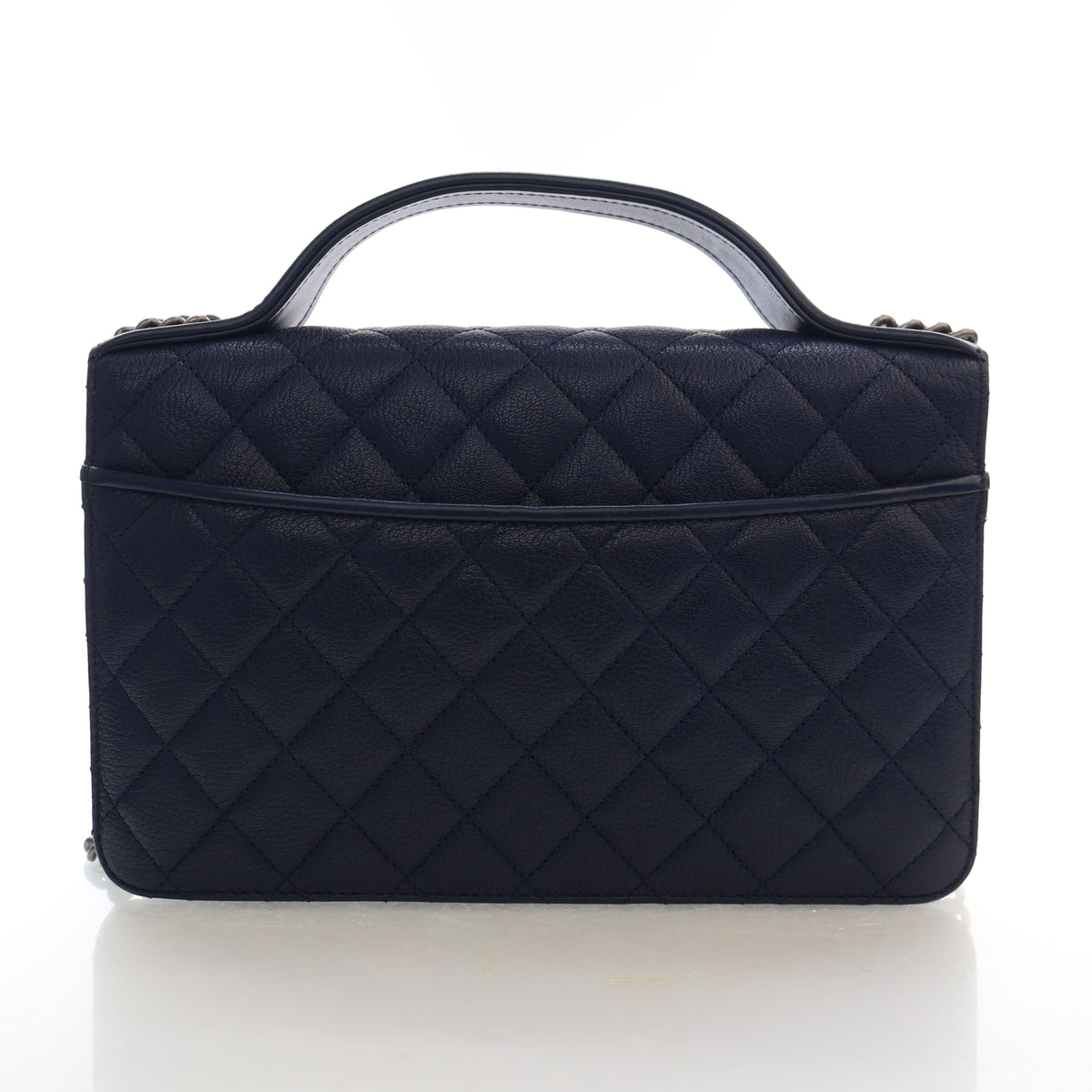 Pre-Owned Chanel Flap Bag Small Goatskin University, front view, photo 11 of 16