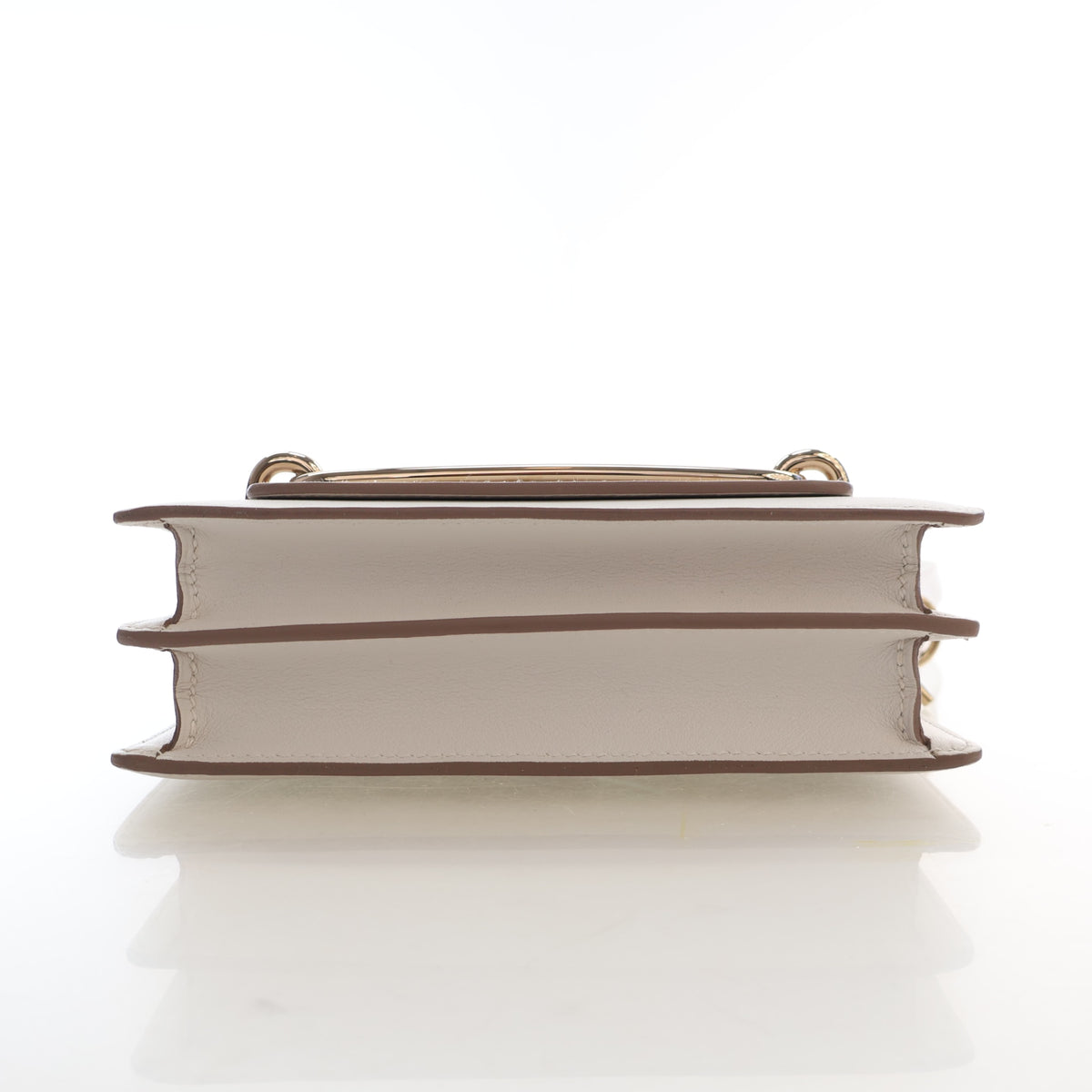 Pre-Owned Hermès Mini Beton Evercolor Leather Sac Roulis, side profile, photo 8 of 17