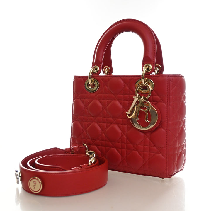 Christian Dior Small Patent Lucky Badges My Lady Dior