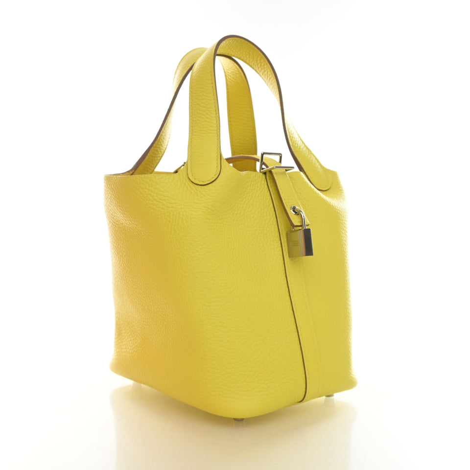 Hermes Lime Clemence Picotin Lock 18