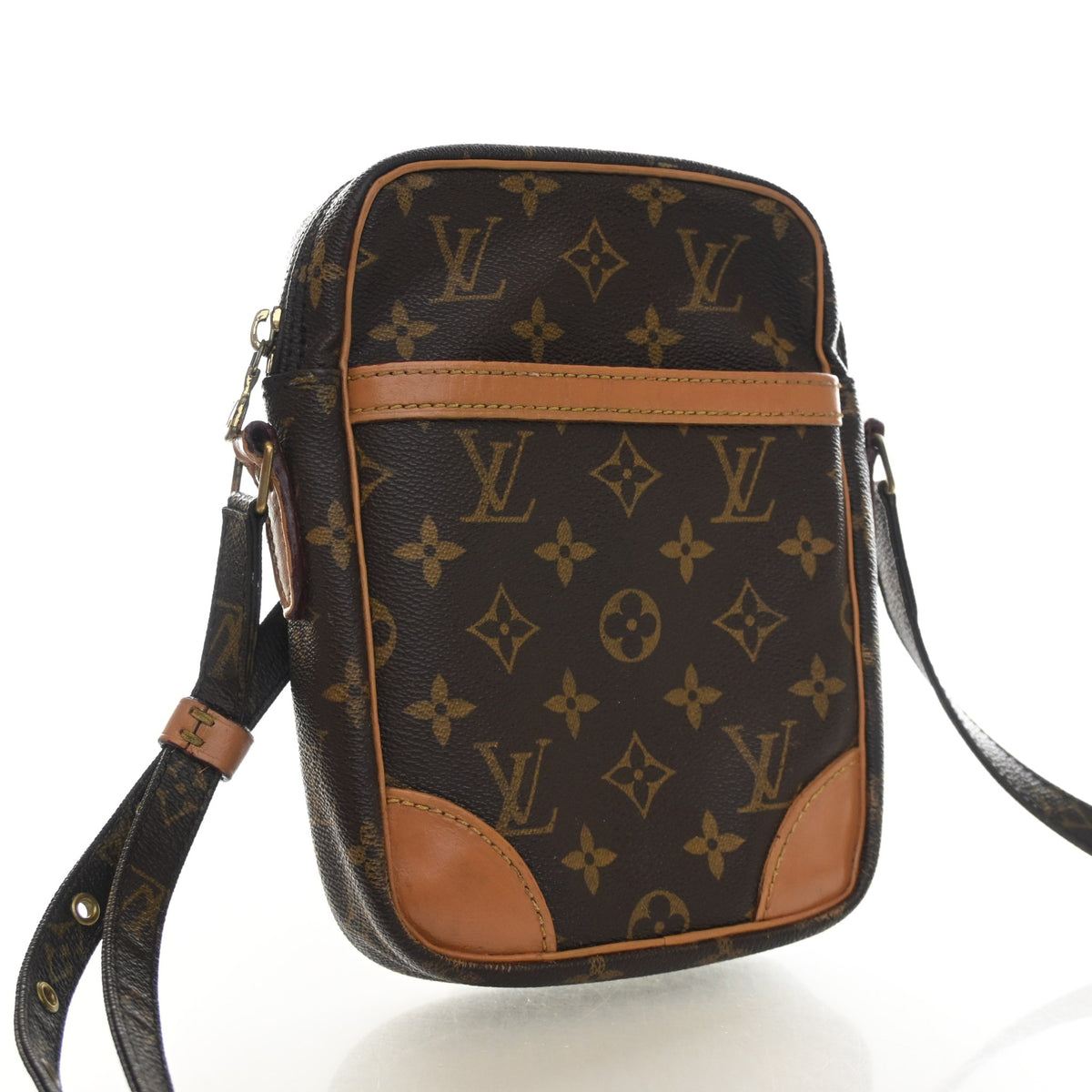 Vintage Louis Vuitton Monogram Danube Bag, three-quarter view, authenticated at Luxe Du Jour