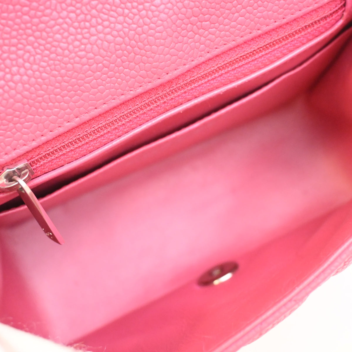 Chanel Mini Caviar Square Classic Flap Bag, photo 12 of 16