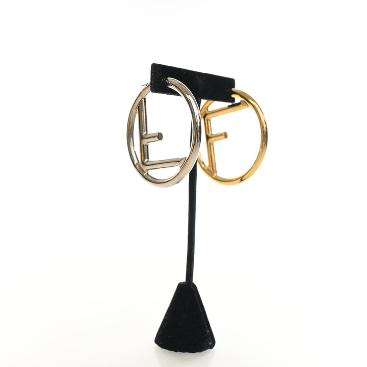 Fendi F Is Fendi Hoop Earrings