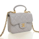 Chanel Mini Lambskin Top Ha...