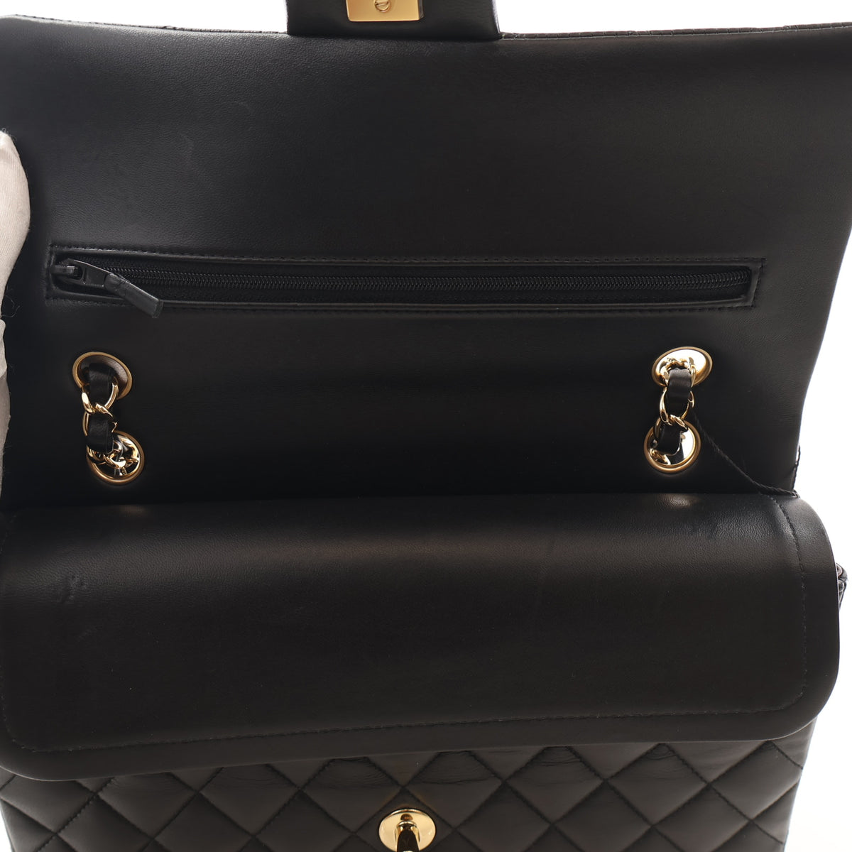 Chanel Medium Lambskin Classic Double Flap Bag, photo 12 of 17