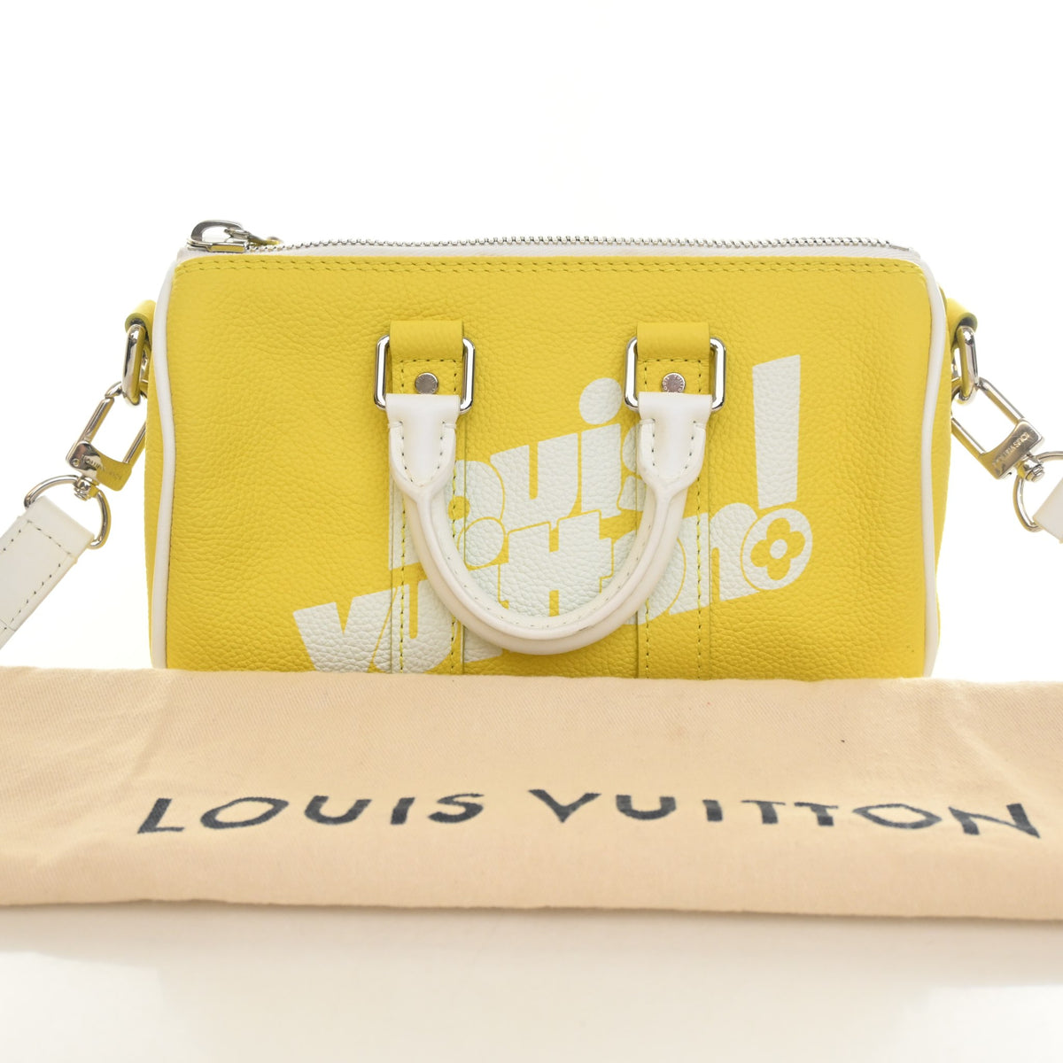 Pre-Owned Louis Vuitton XS Calfskin Everyday LV Keepall Bandouliere, open front view