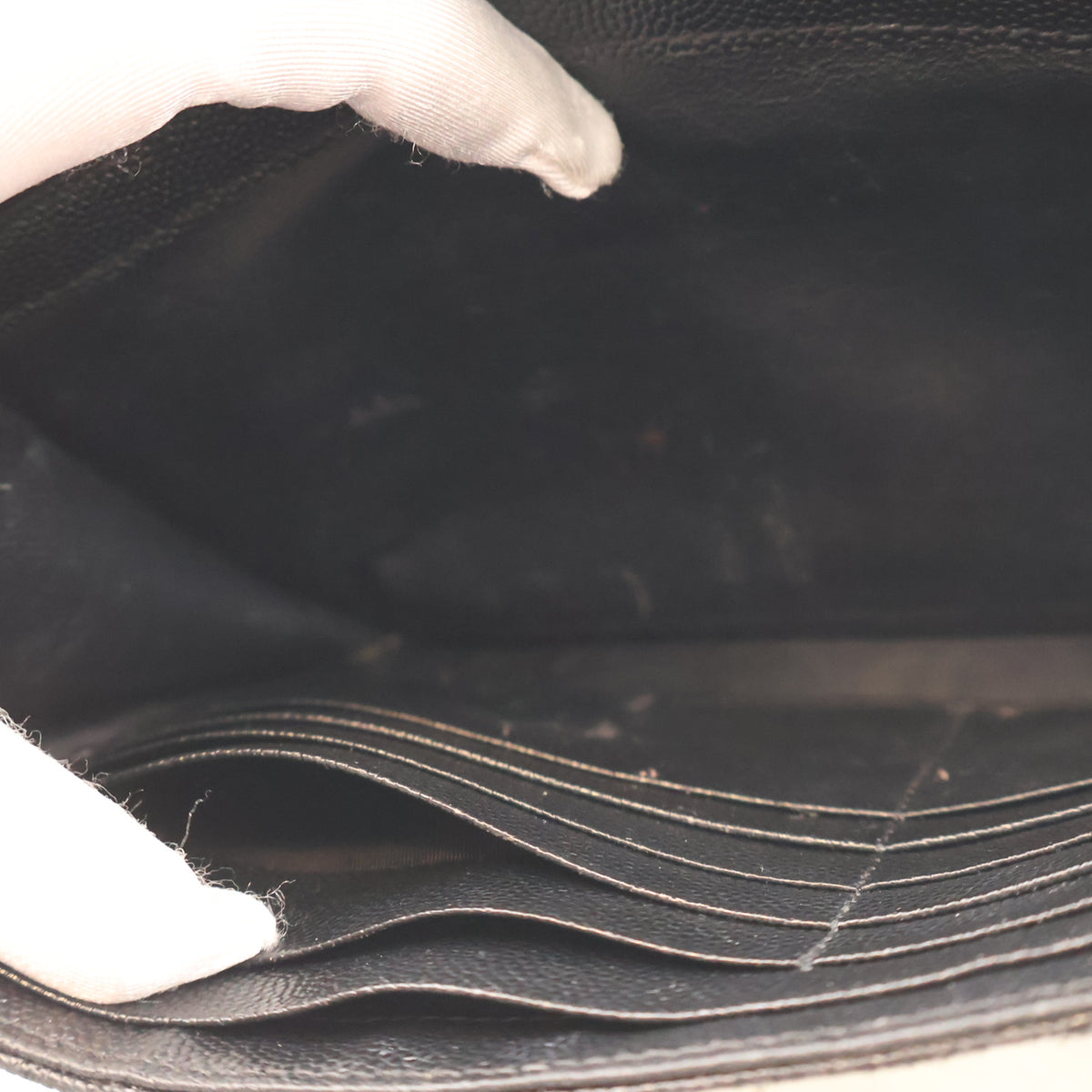 Saint Laurent Calfskin Cassandre Envelope Chain Wallet, photo 17 of 20