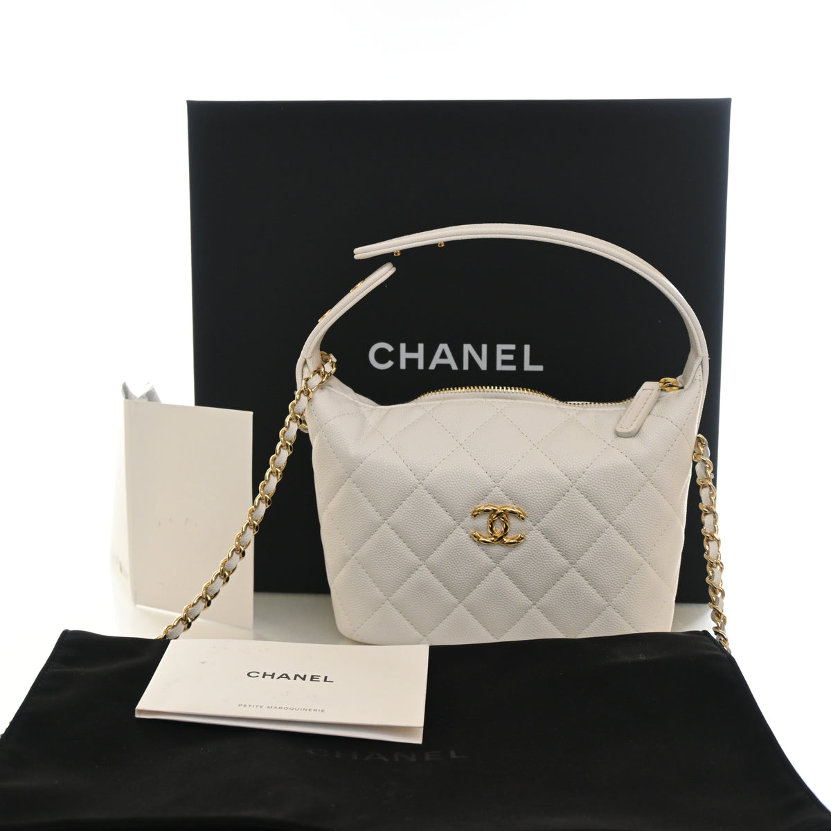 Chanel Caviar Hobo Clutch With Chain, photo 15 of 15