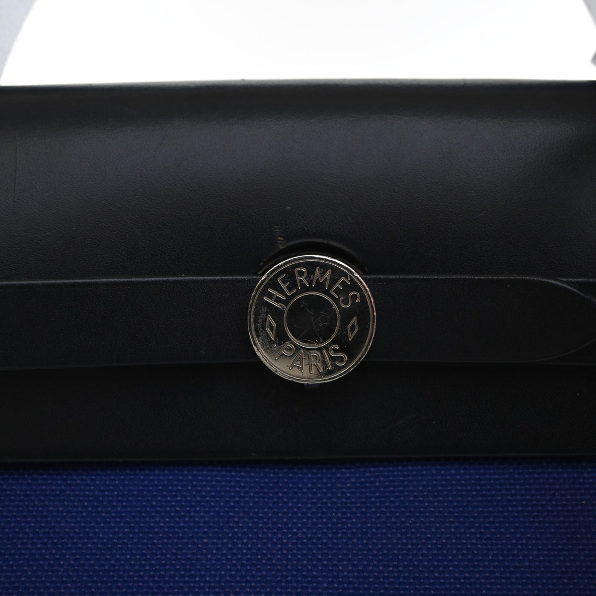 Hermes Bleu Electrique Toile Herbag Zip 31, photo 4 of 18