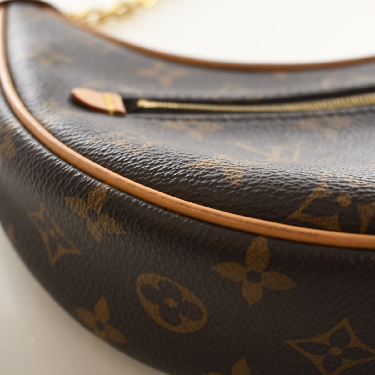 Pre-Owned Louis Vuitton Hobo Monogram Loop Bag, corner detail