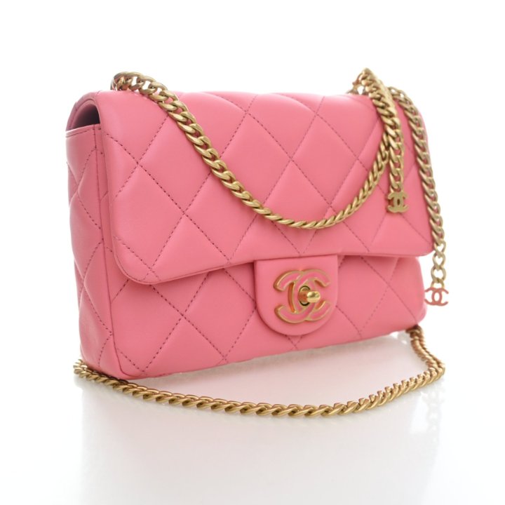 Chanel Small Lambskin Pending CC Flap Bag