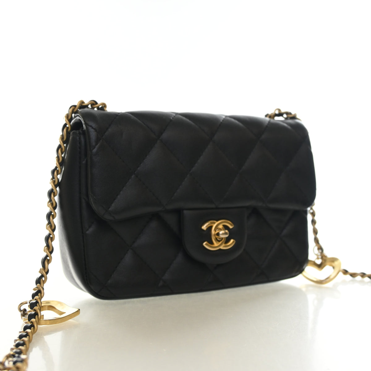 Chanel Mini Lambskin Heart Charms Flap Bag, photo 2 of 15