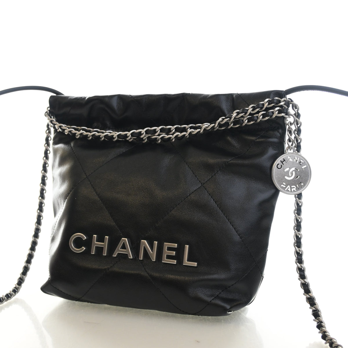Pre-Owned Chanel 22 Hobo Mini Calfskin, photo 3 of 14