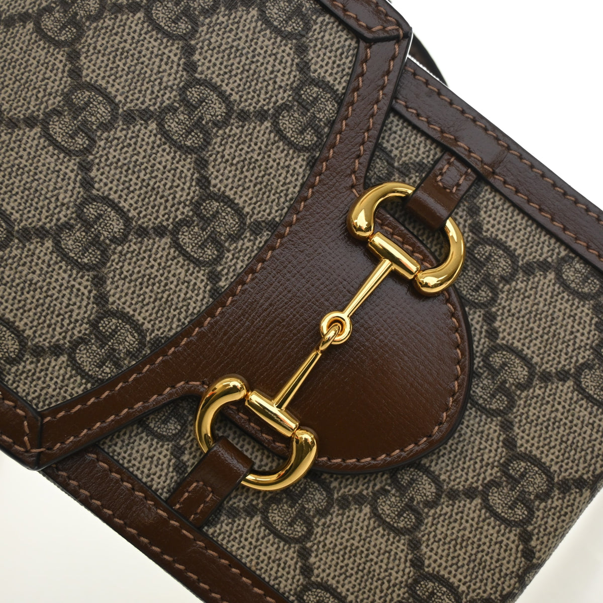 Gucci Mini GG Supreme Horsebit 1955 Crossbody Bag, photo 4 of 13