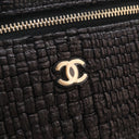 Chanel Small Raffia Slim Va...